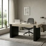 Marrone Travertine Desk