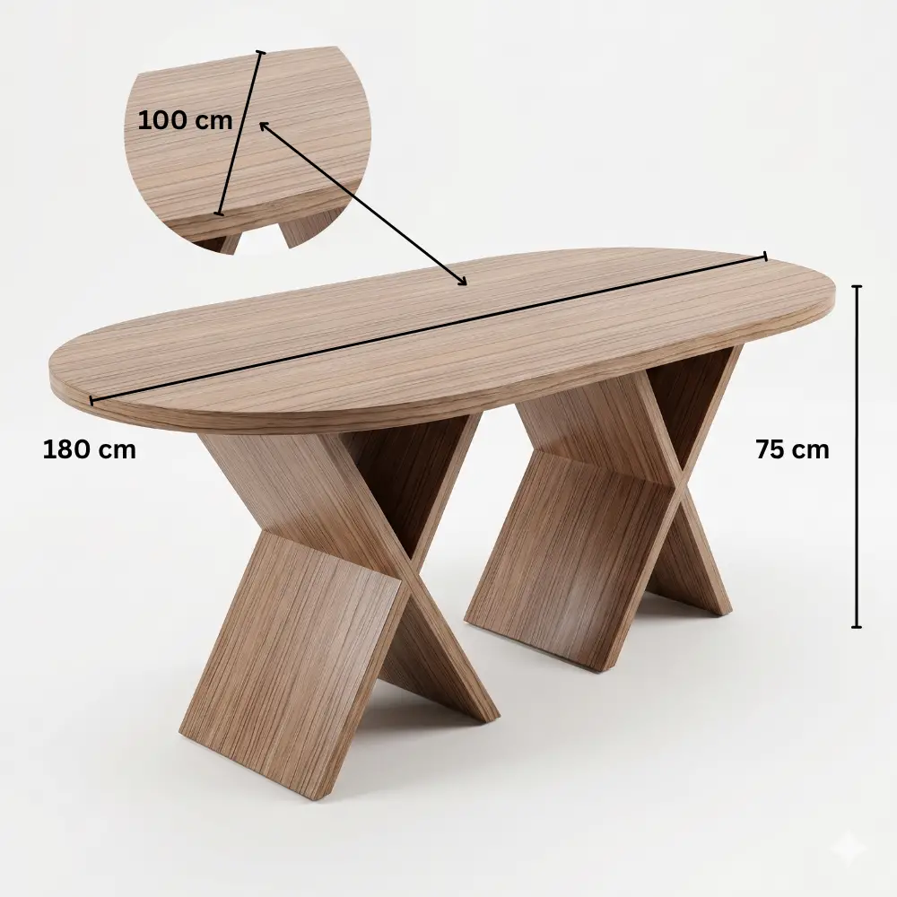 Benny Dining Table - Walnut