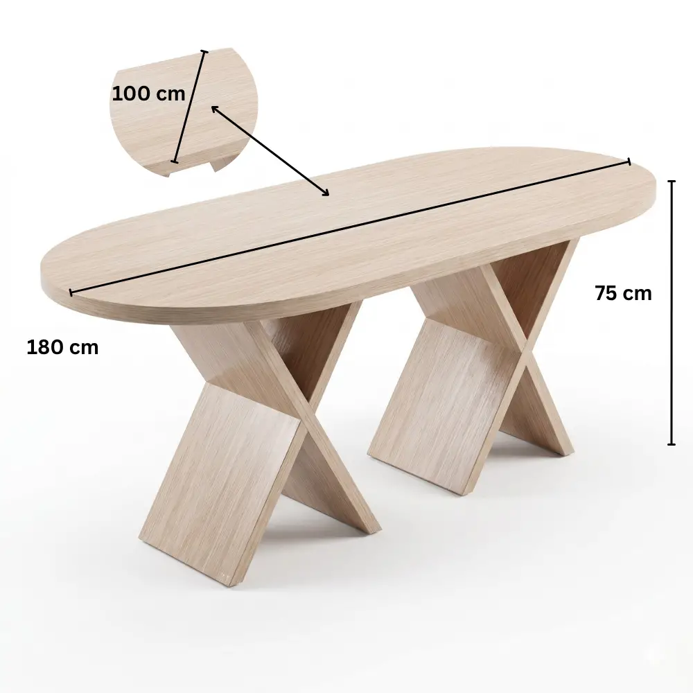 Benny Dining Table - White Oak