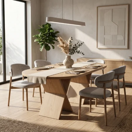 Benny- Dining Table red oak (2)
