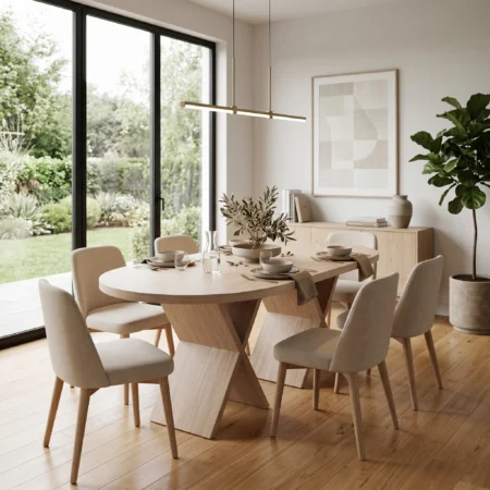 Benny- Dining Table white oak (2)