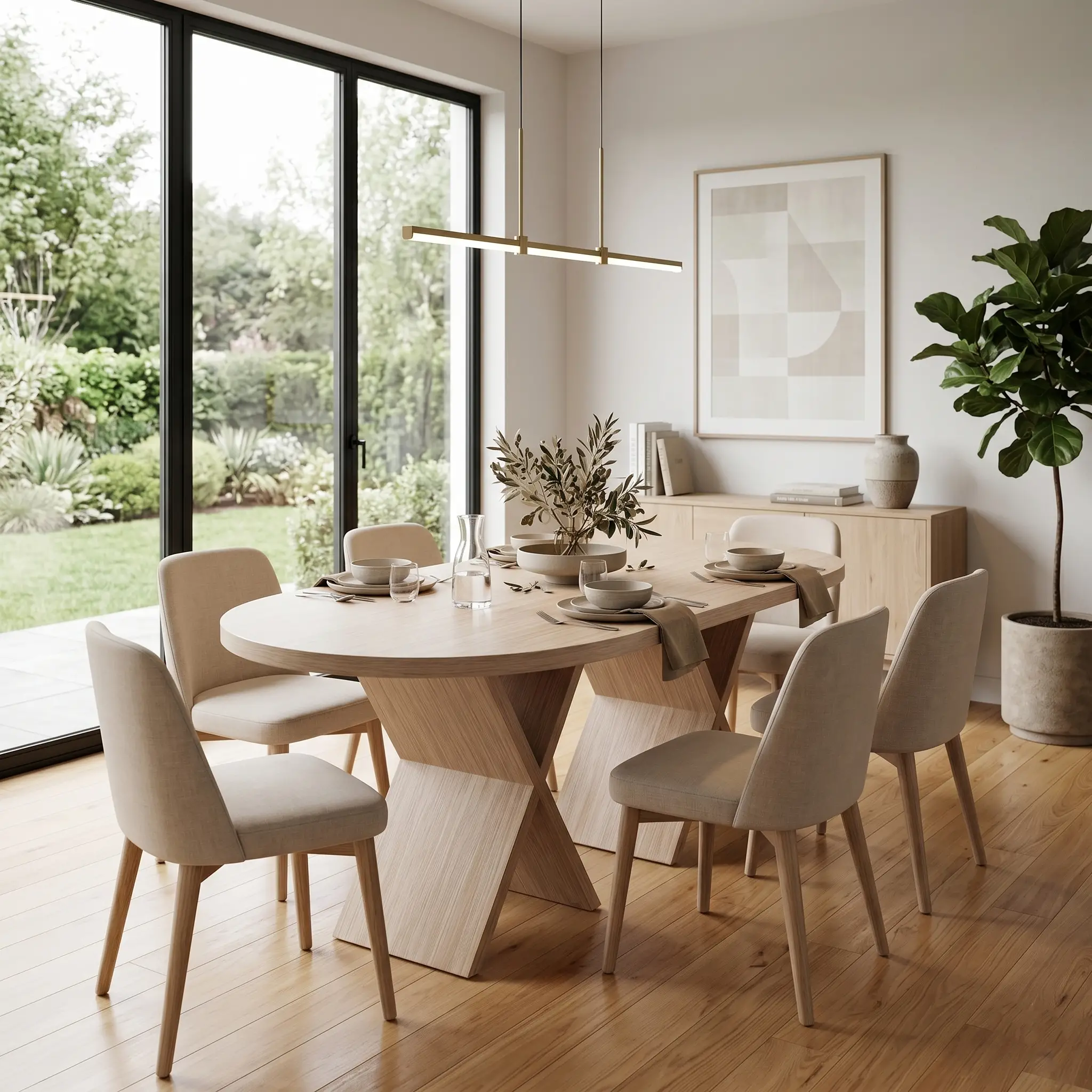 Benny- Dining Table white oak (2)