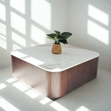 Travis Coffee Table (2) Walnut Veneer