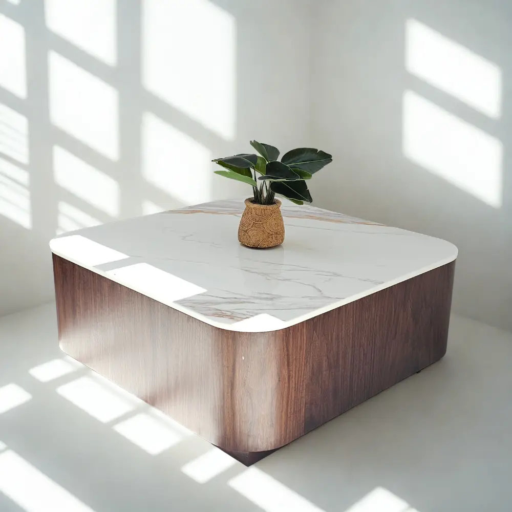 Travis Coffee Table (2) Walnut Veneer