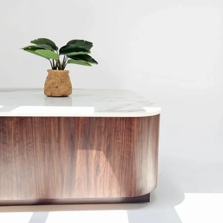 Travis Coffee Table (3) Walnut Veneer