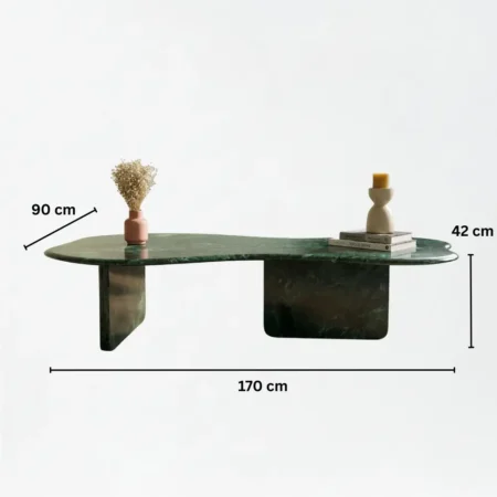 Alamendra Coffee Table in Green Marble (1)