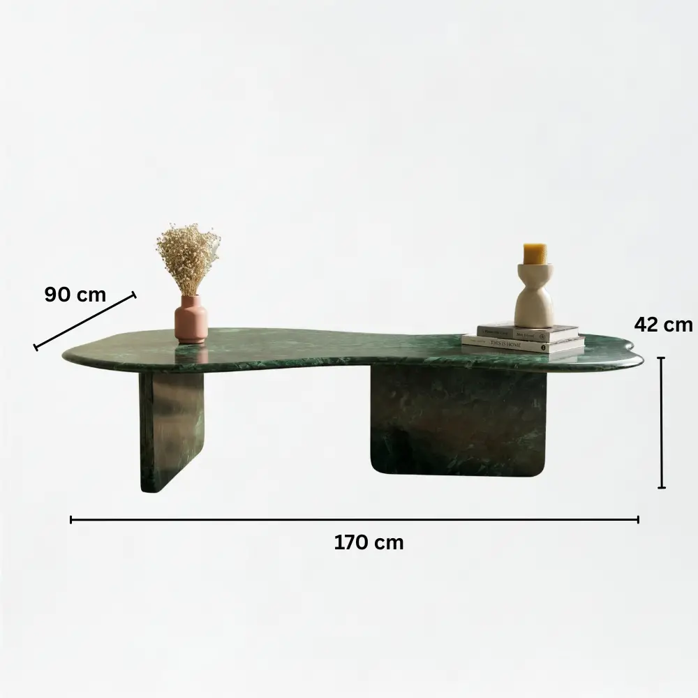 Alamendra Coffee Table in Green Marble (1)