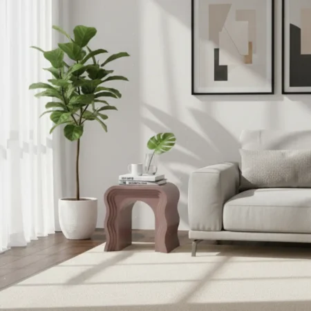 Crest side table - machiatto