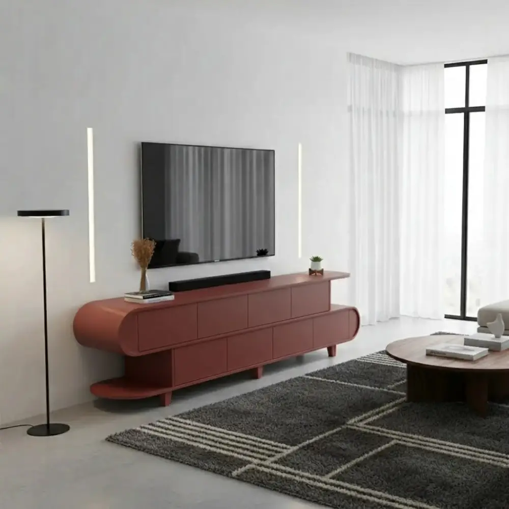 Amflex Tv Unit in red