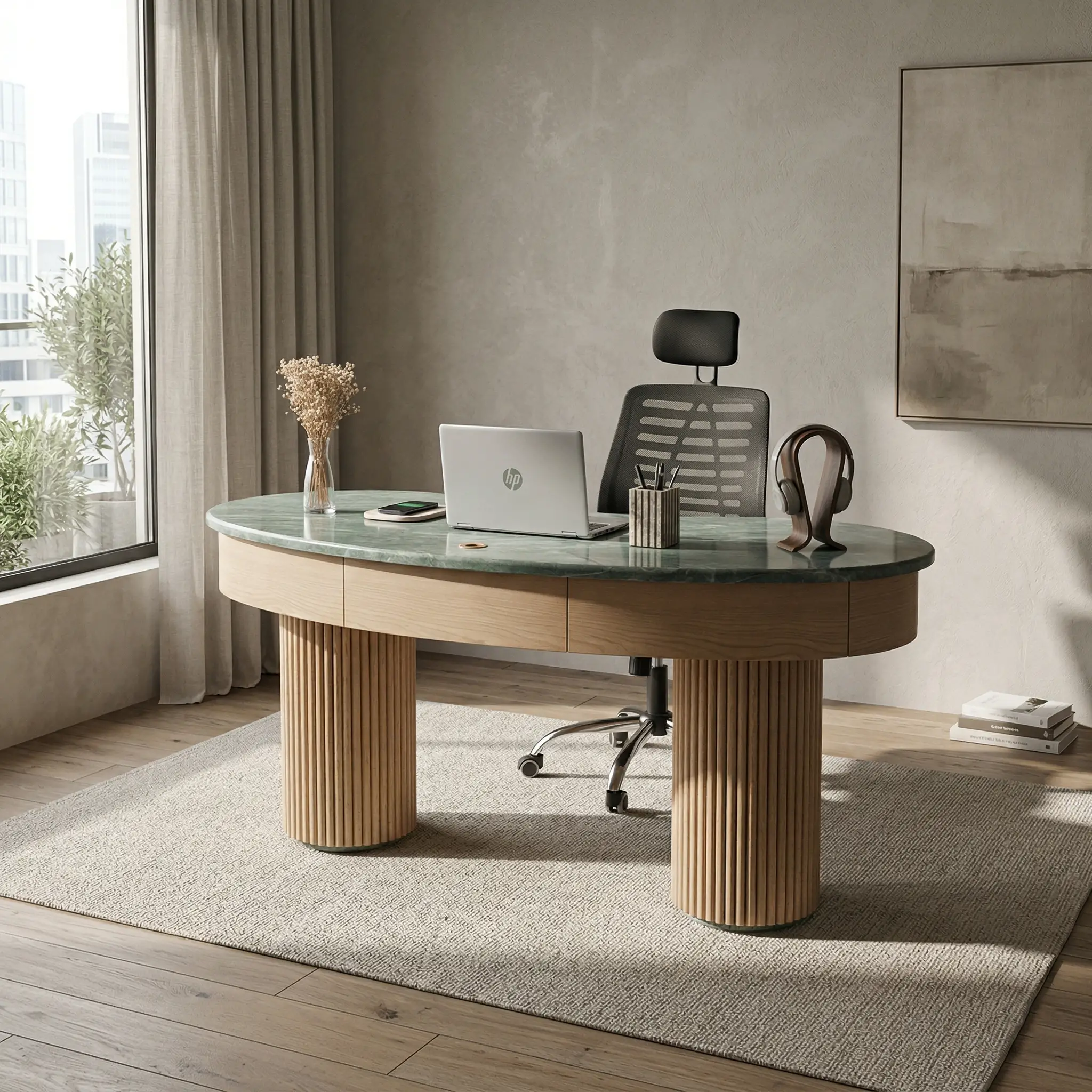 Aurora Desk in Green (1)