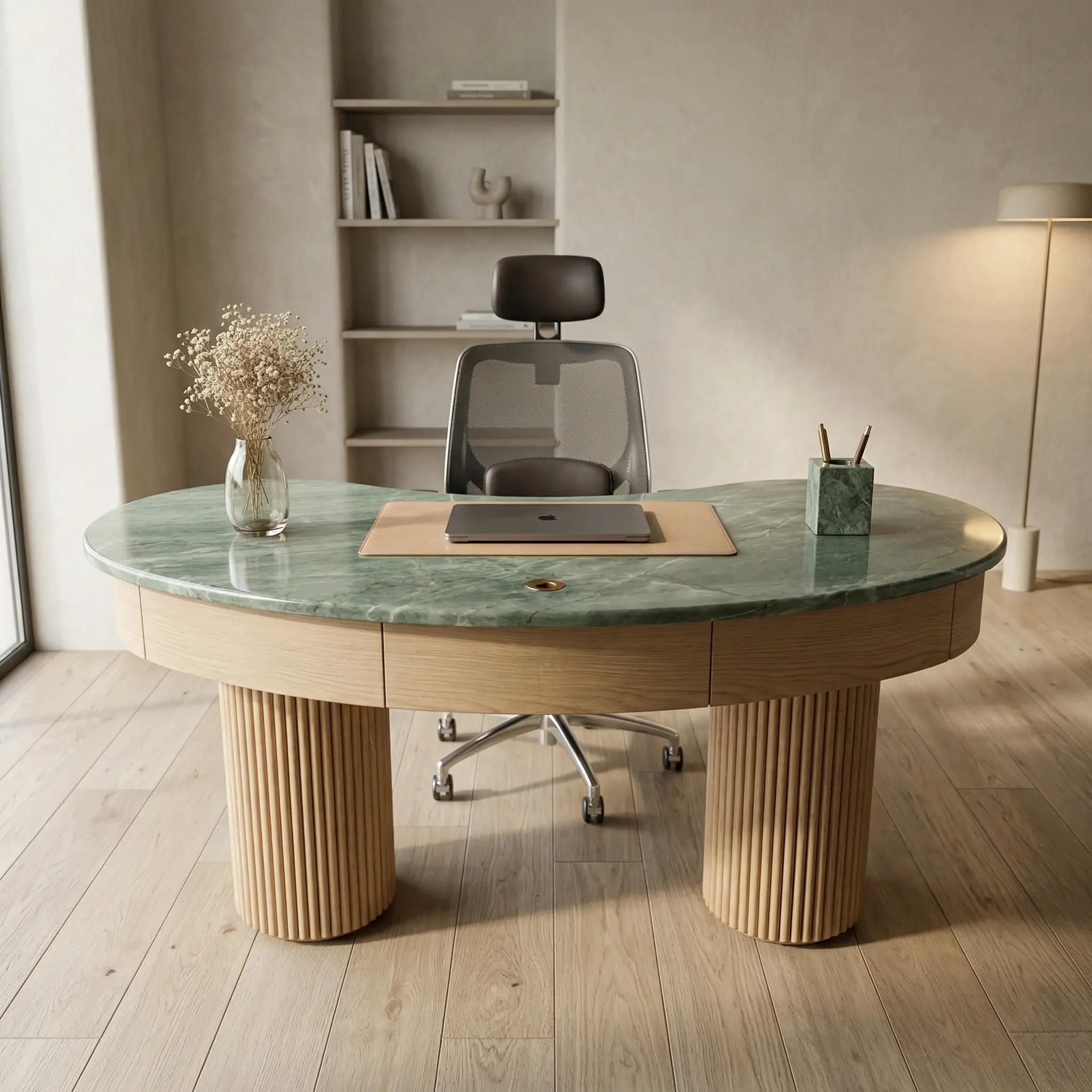 Aurora Desk in Green (2)