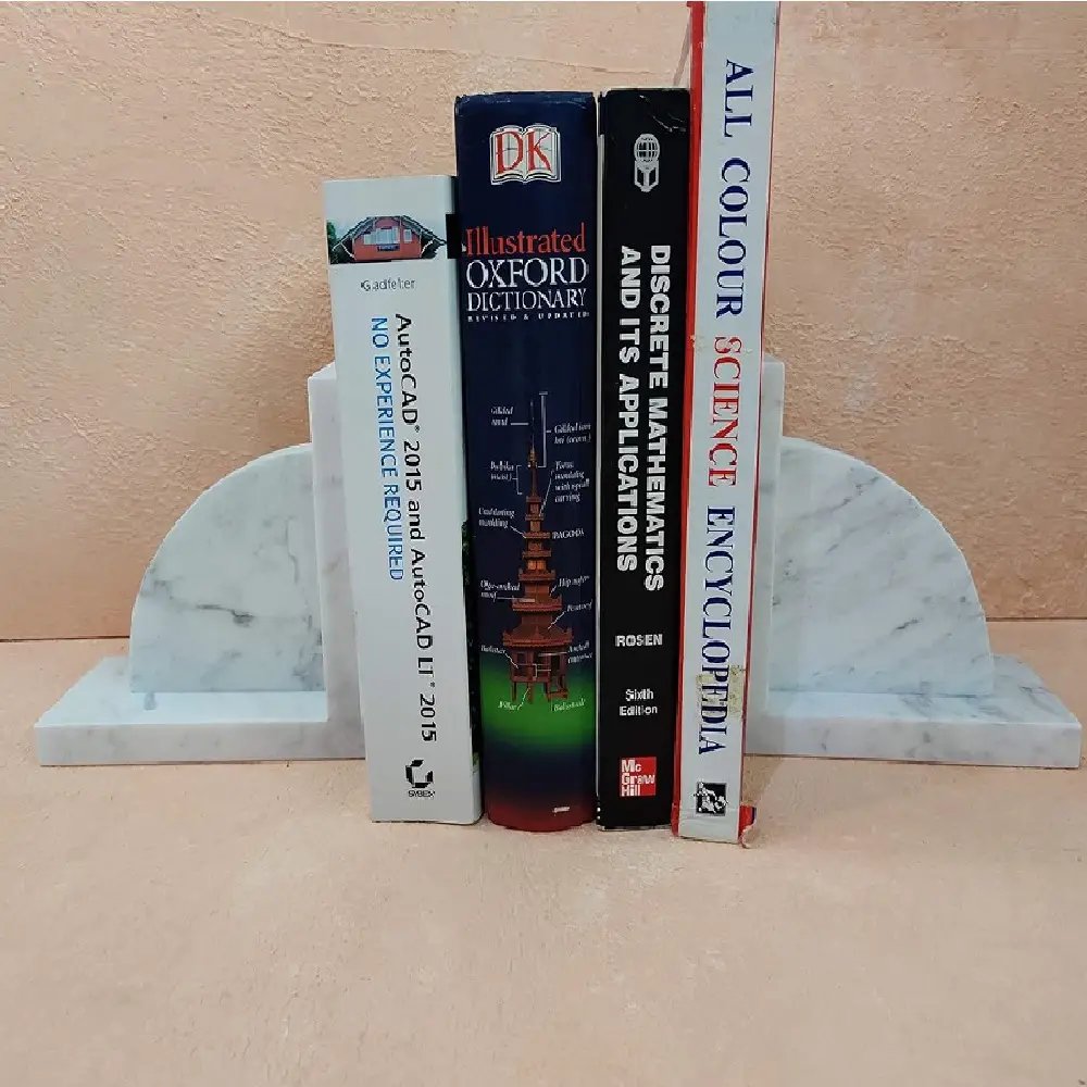 Marble L Bookends