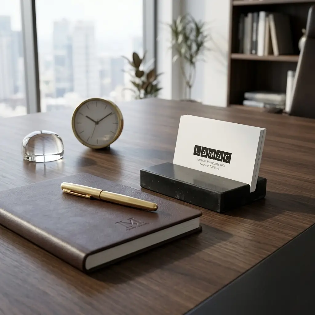 Black Marble Card Holder