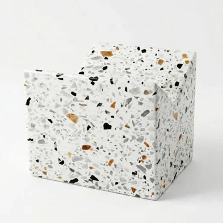 V Shaped Marble Book Holde - Terrazzo (3)