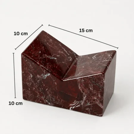 V Shaped Marble Book Holder - Burgundy Marble (1)