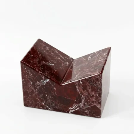 V Shaped Marble Book Holder - Burgundy Marble (2)