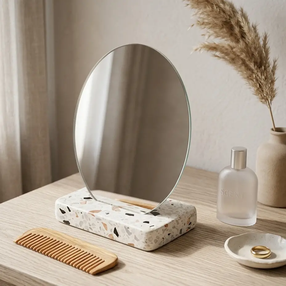 Terrazzo Minimalistic Table Mirror