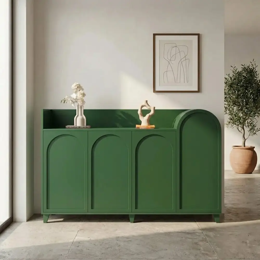 Shonda Shoe Rack in green