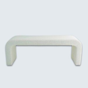 white entryway bench 