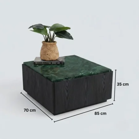 Fleur Coffee Table in Green Marble (3)