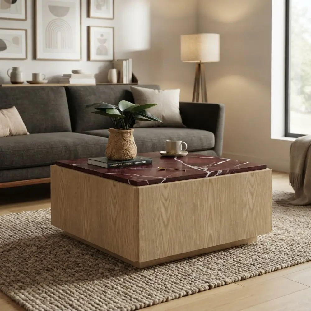 Fleur Coffee Table in Rossa Levanto (1)