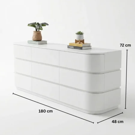 Lexa Chest of Drawers - White (2)