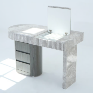 dressing table with a mirror