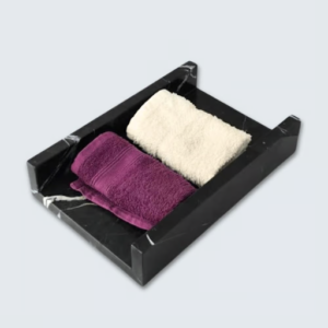 marble towel tray 