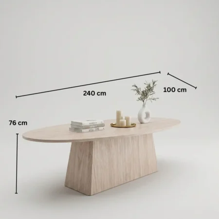 Celia Dining Table in White Oak 1 (2)