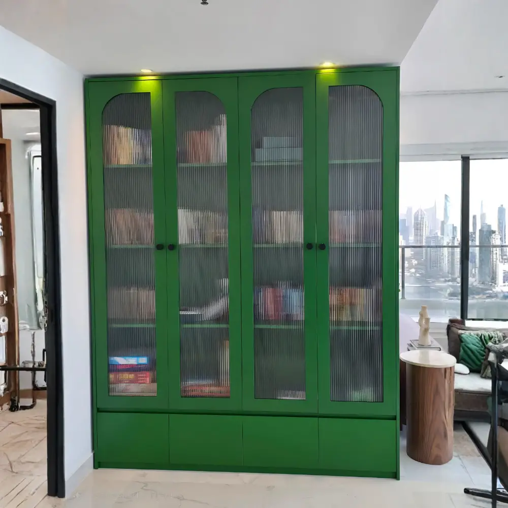 Emerao Fluted Glass Cabinet