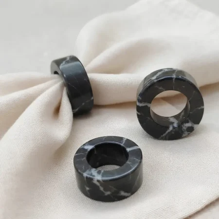 Marble Rings in black (2)