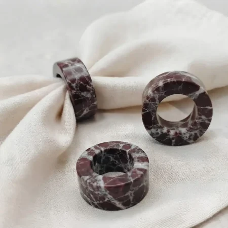 Marble Rings in burgundy (2)