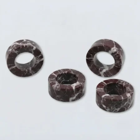 Marble Rings in burgundy (3)