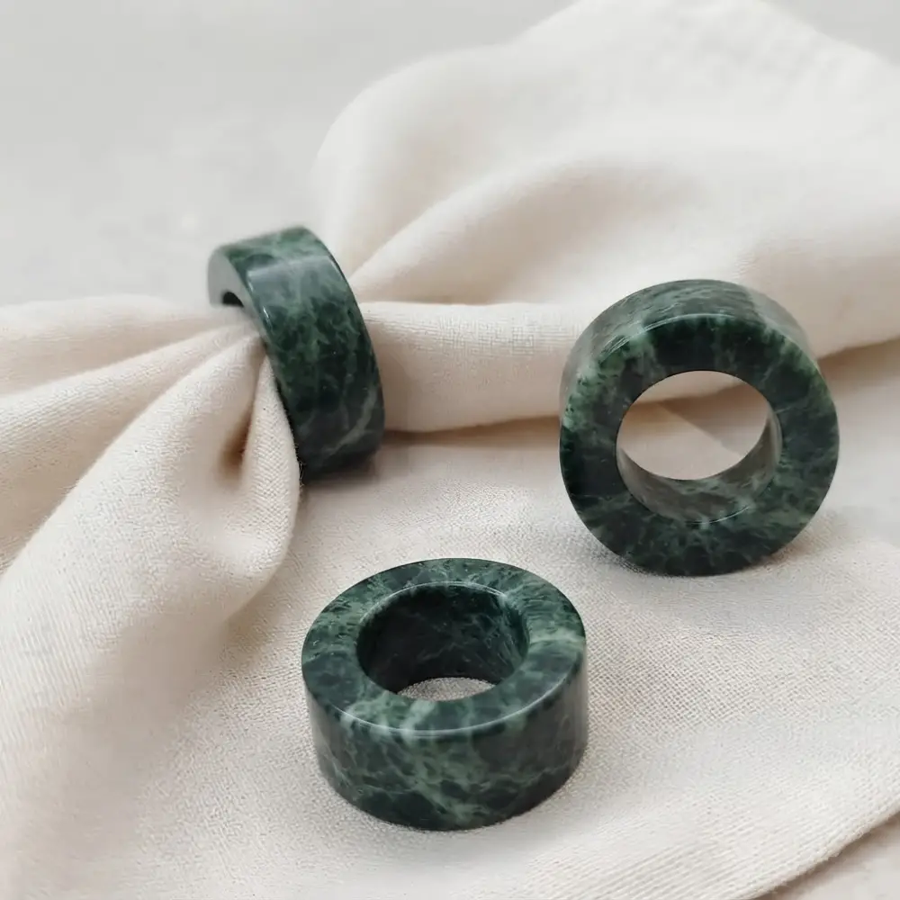 Marble Rings in green (2)
