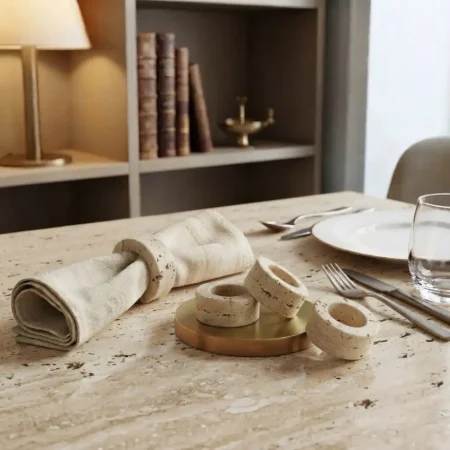 Marble Rings in travertine (1)