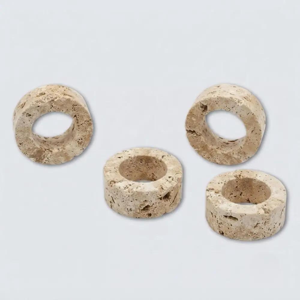 Marble Rings in travertine (3)