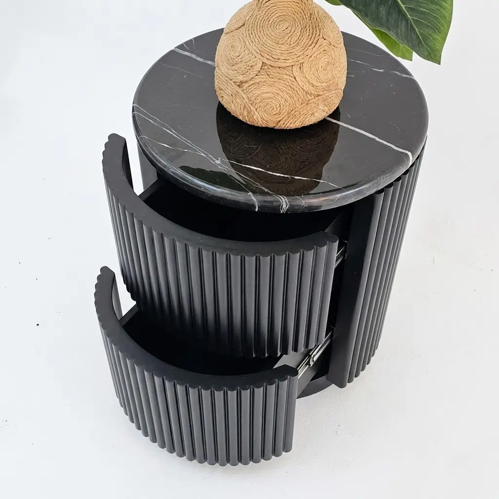 Nero Fluted Side Table 1 (3)