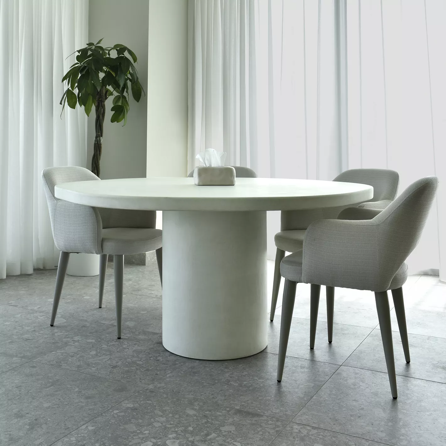 Olga Microcement Dining Table