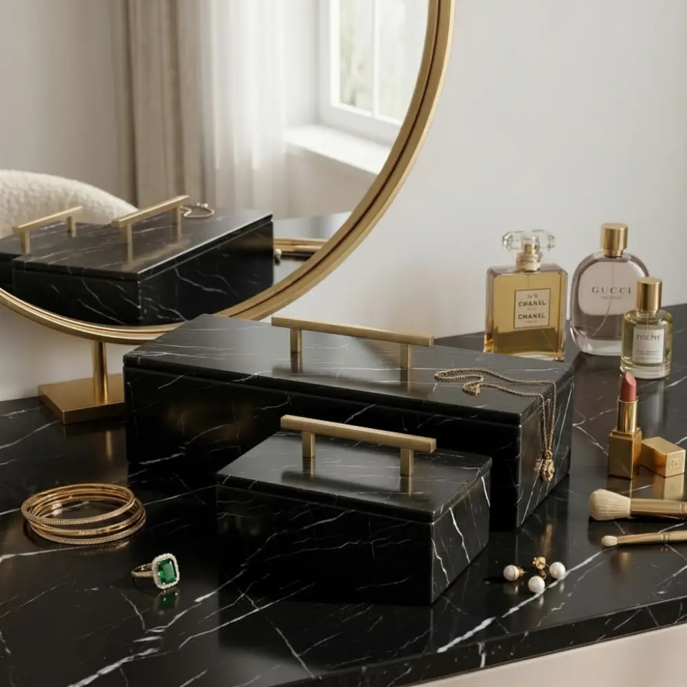 Rectangular Jewelry Box - Black (1)