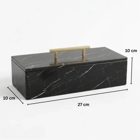 Rectangular Jewelry Box - Black (2)