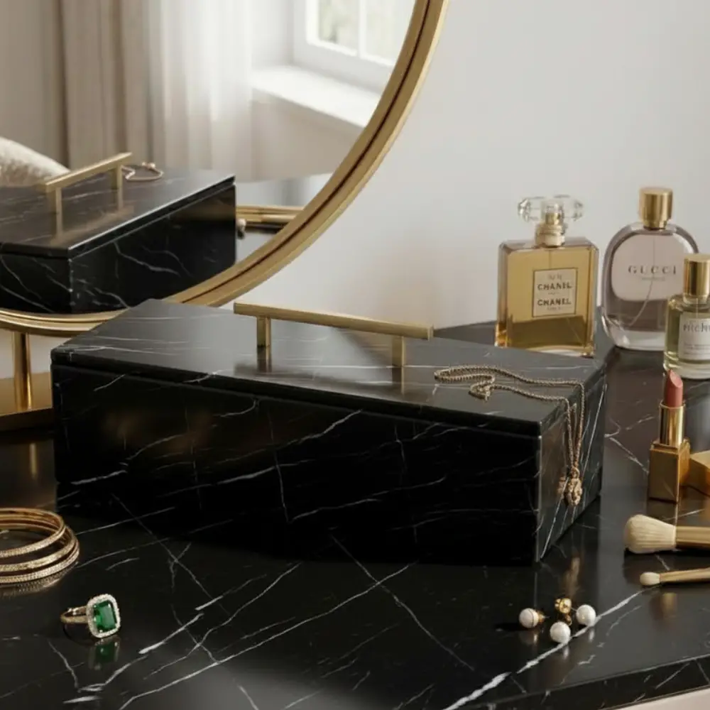 Rectangular Jewelry Box - Black (5)
