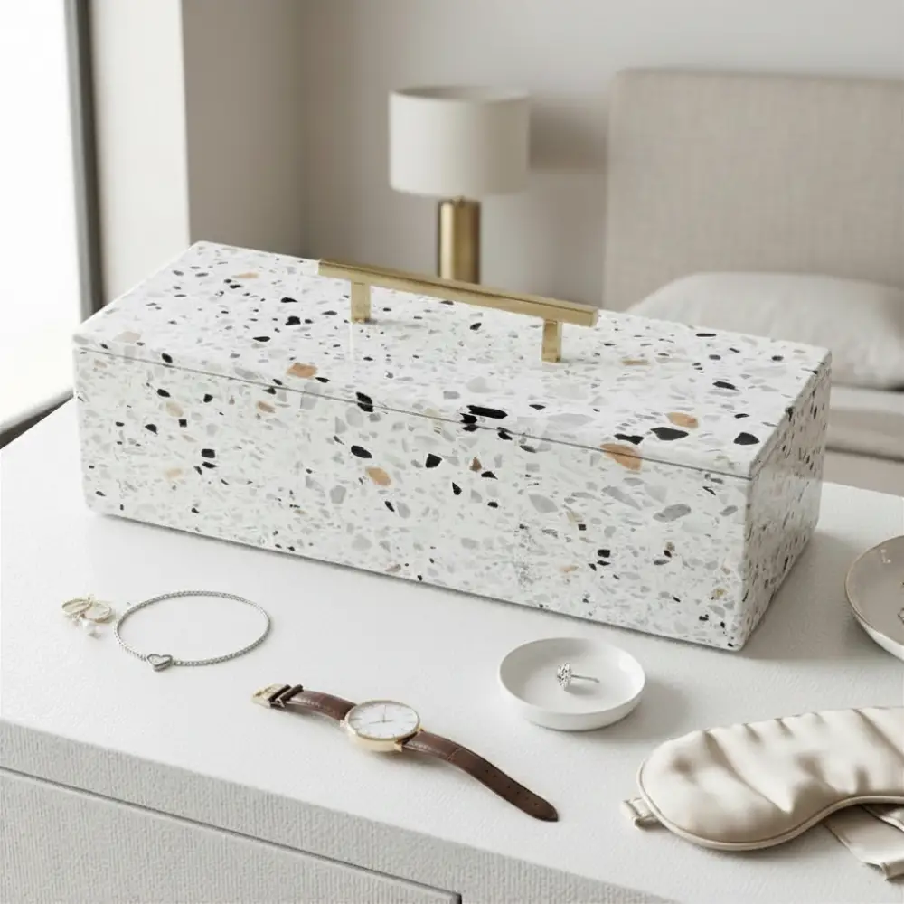 Rectangular Jewelry Box - Terrazzo (5)