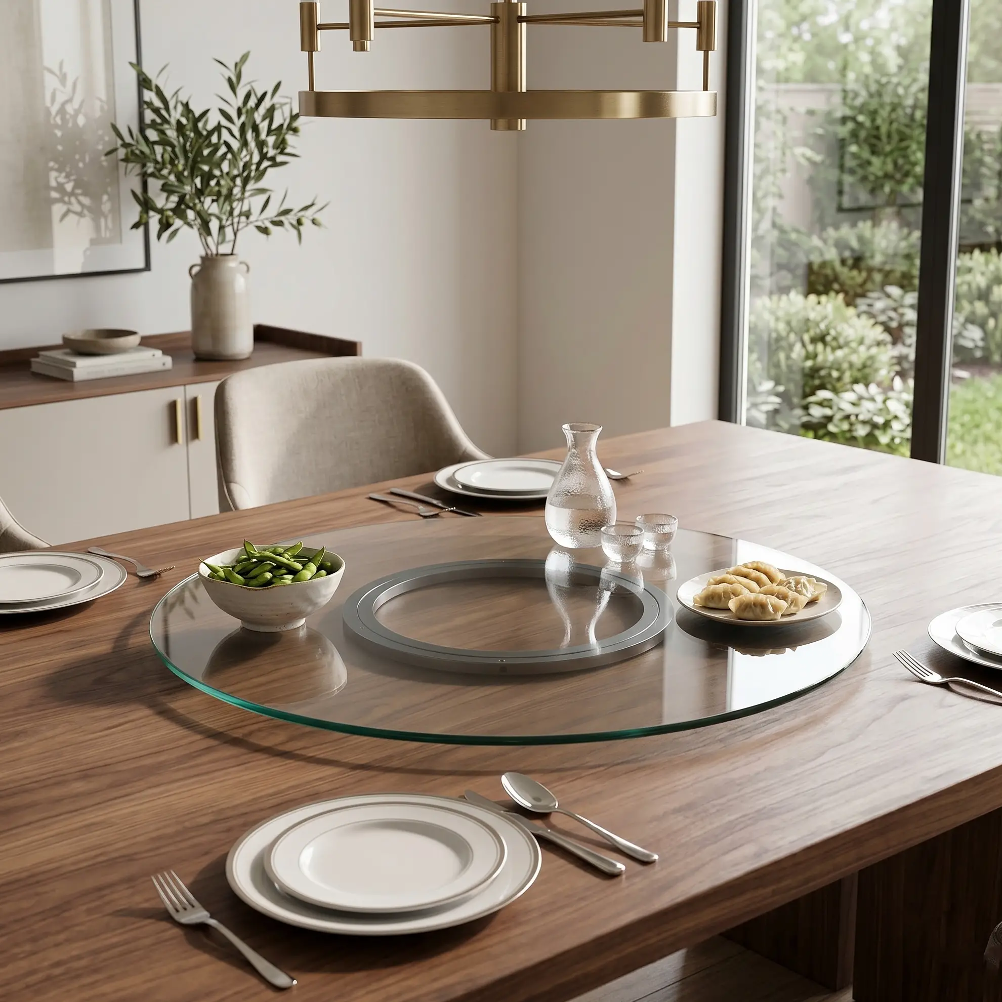 Tempered Glass Lazy Susan