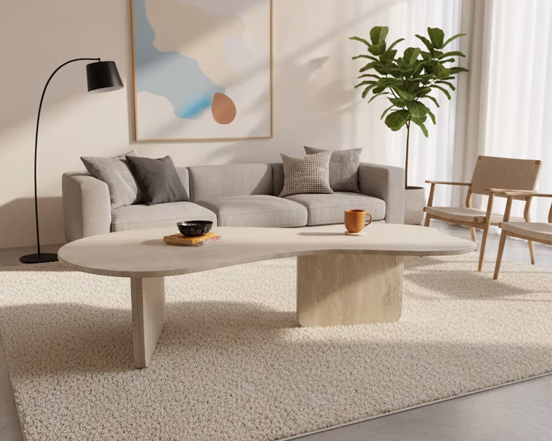 elegant living room made my marble furniture
