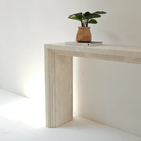 Alma Console (Unfilled Raw Travertine) (1)