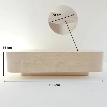Brio Travertine Coffee Table