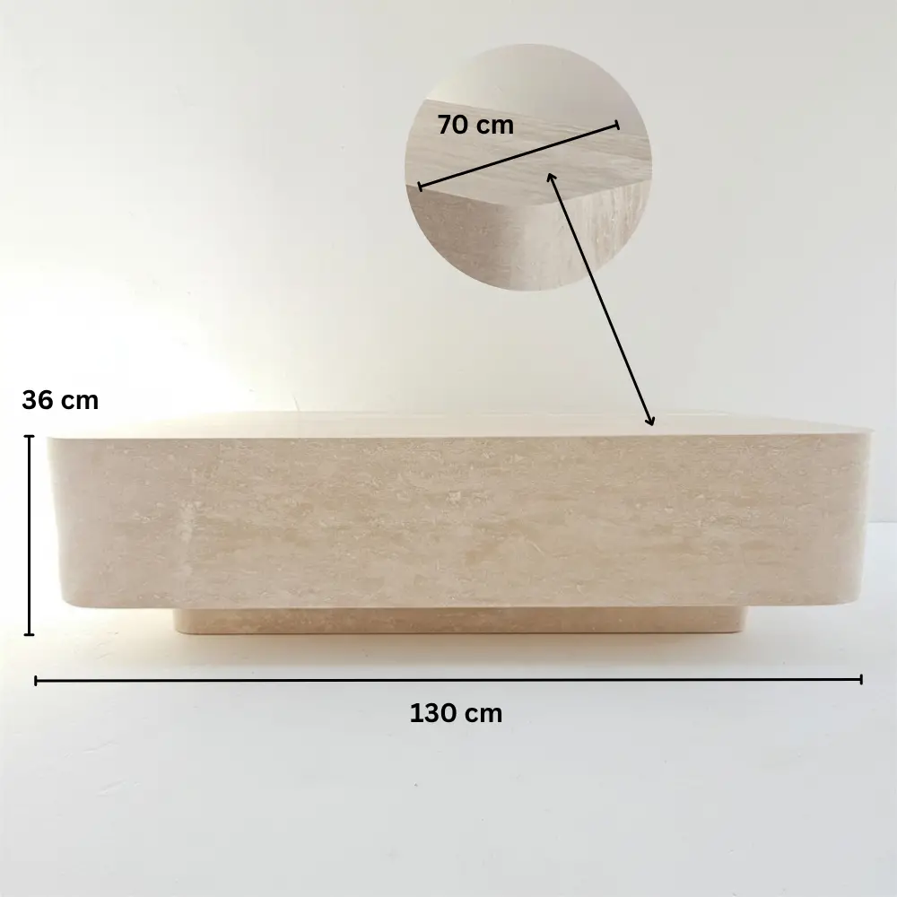 Brio Travertine Coffee Table