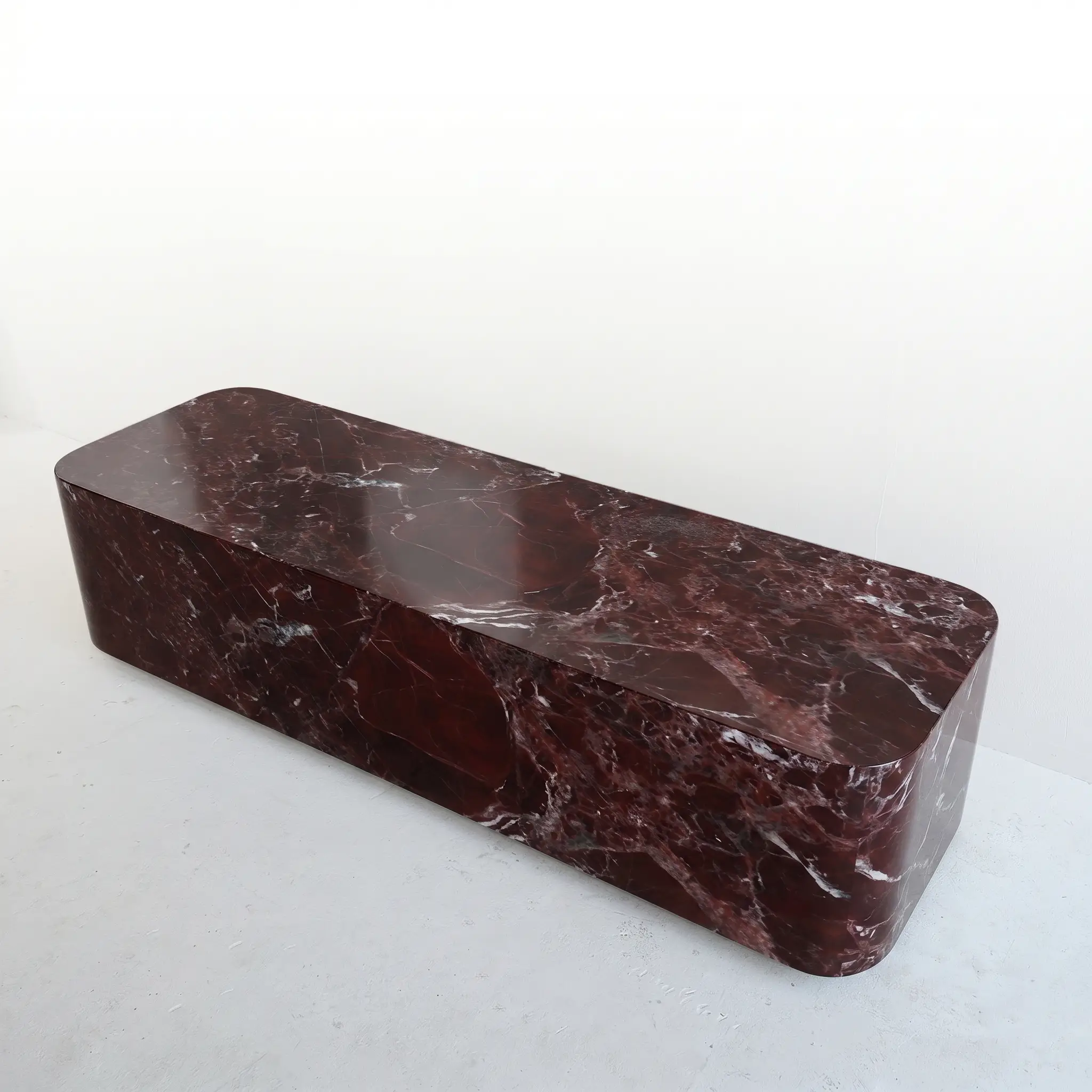 Carlin Coffee Table in Burgundy Marble (3)