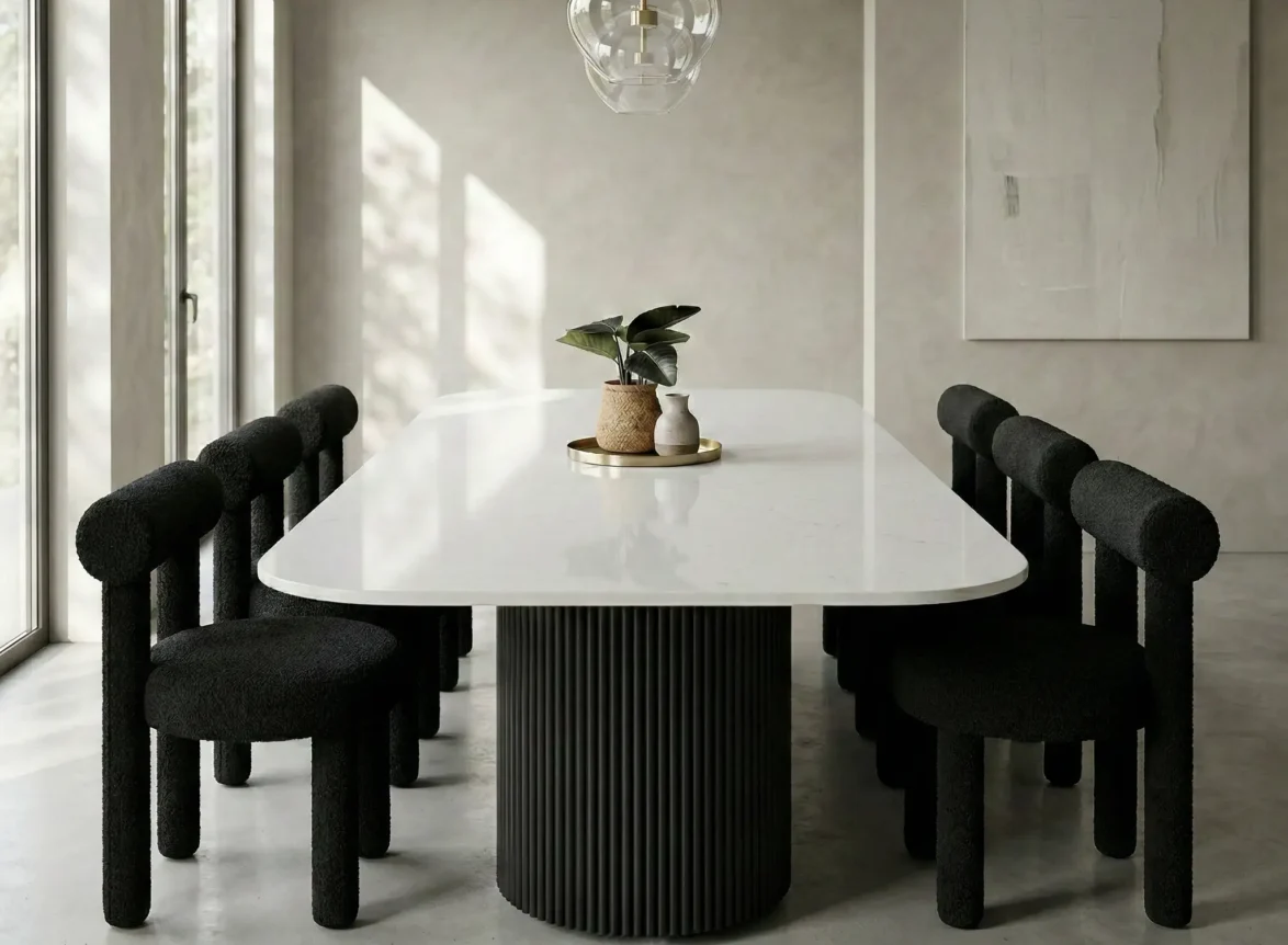 light vs dark marble furniture