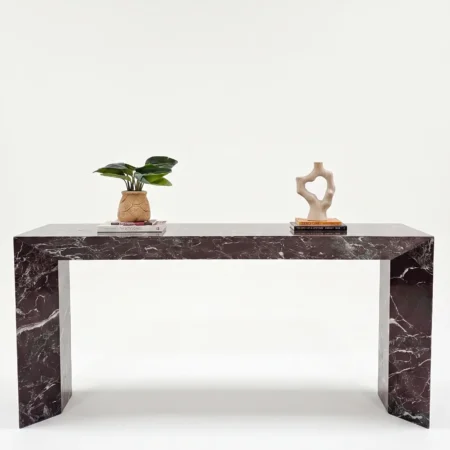 Soren Console in Burgundy Marble (4)